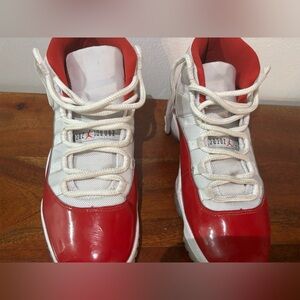 Red and White Jordan 11 retro cherry